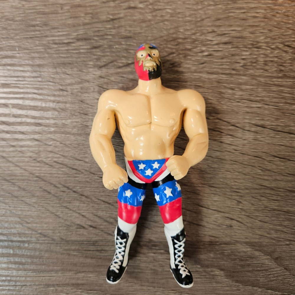 1997 WWF The Patriot Bend-Ems Action Figure Just Toys Titan Sports Wrestling